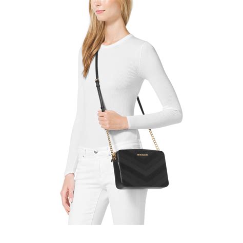 michael kors jet set travel gesteppt|Michael Kors jet set crossbody.